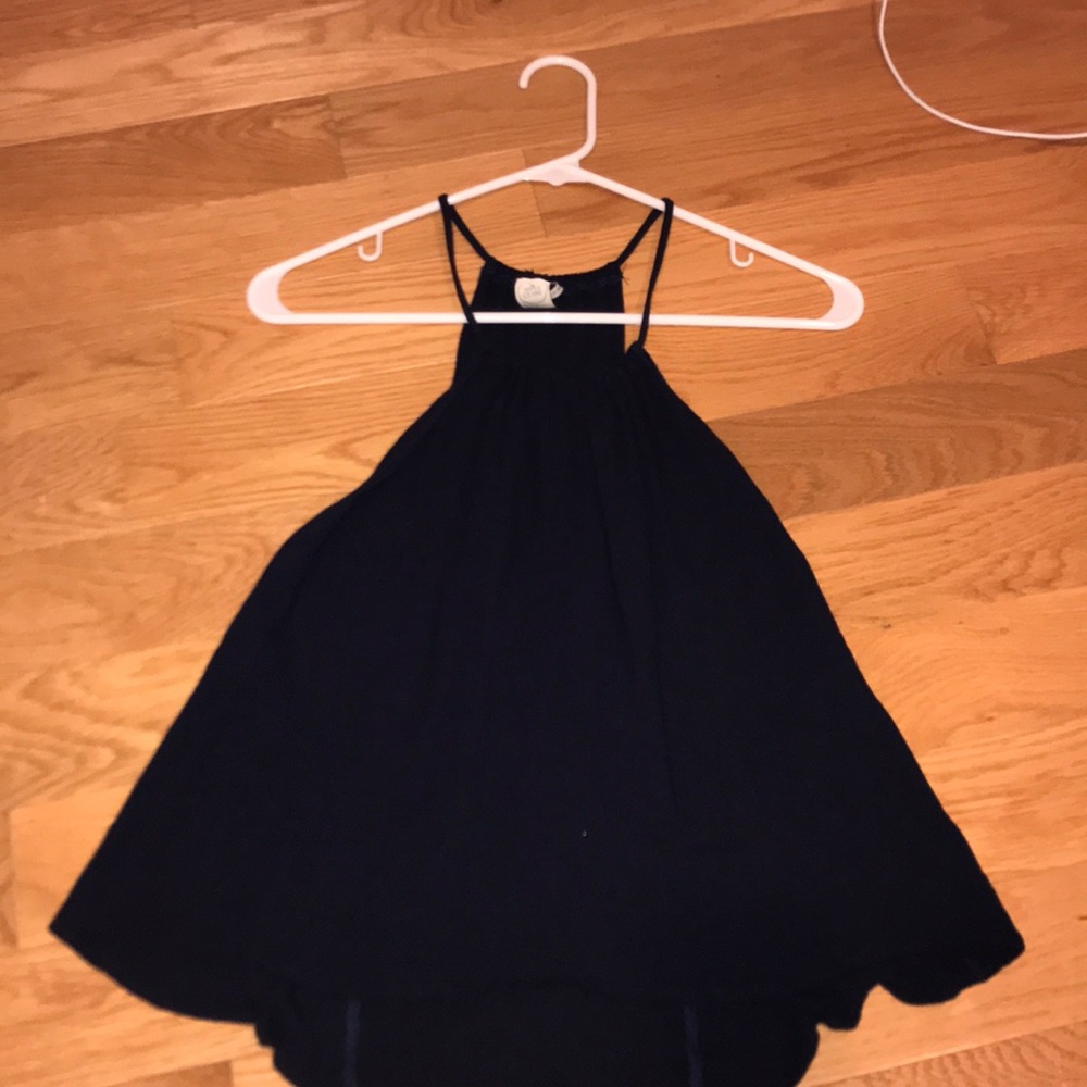 Navy blue spaghetti strap tank